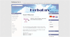 Desktop Screenshot of herbalux-shop.de